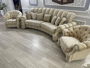 Набор мягкой мебели «Кредо» 3М+12+12 (31121+311210+311210 тк) в Астане от компании VIDMEBEL