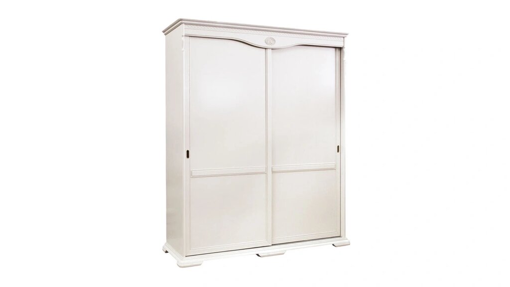 Шкаф для одежды Лика ММ-137-01/02РБ-1 белая эмаль Молодечномебель от компании VIDMEBEL - фото 1