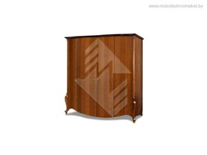 Шкаф для одежды луиза мм-227-01/04б коньяк молодечномебель