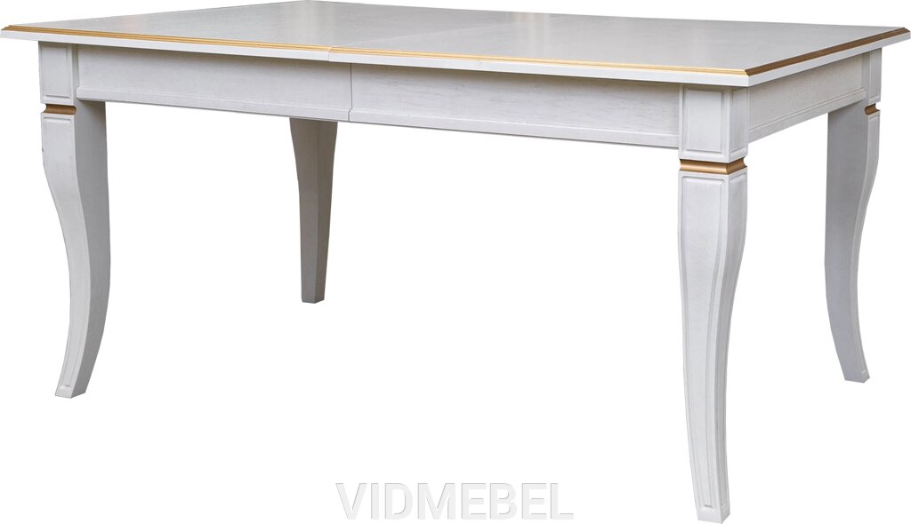 Стол обеденный «Кинг» П4.193.4.07 (П613.07) слоновая кость с золочением Пинскдрев от компании VIDMEBEL - фото 1