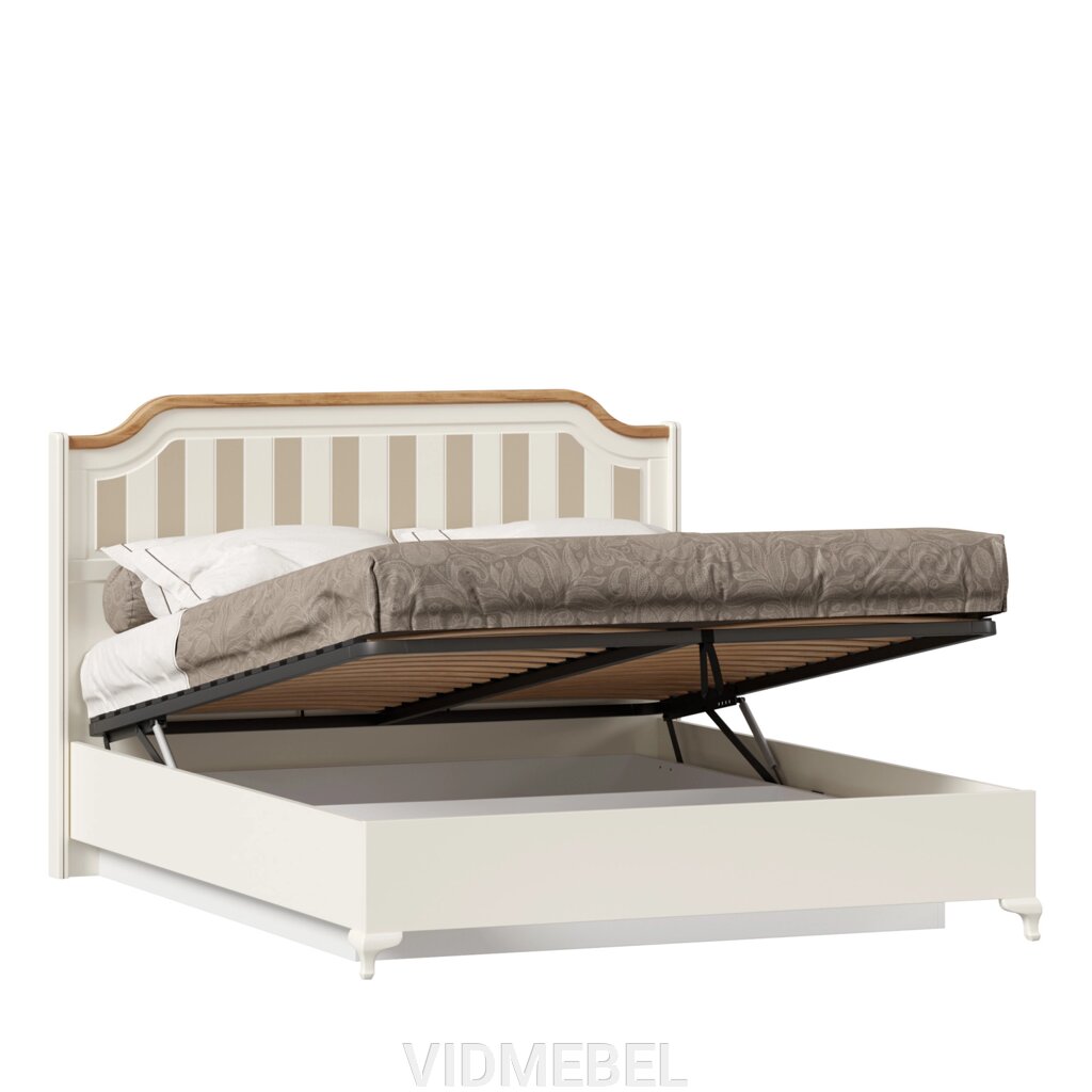 Вилладжио Кровать двуспальная 1600 с подъёмным механизмом (Алебастр/Дуб Золотой) Любимый дом от компании VIDMEBEL - фото 1
