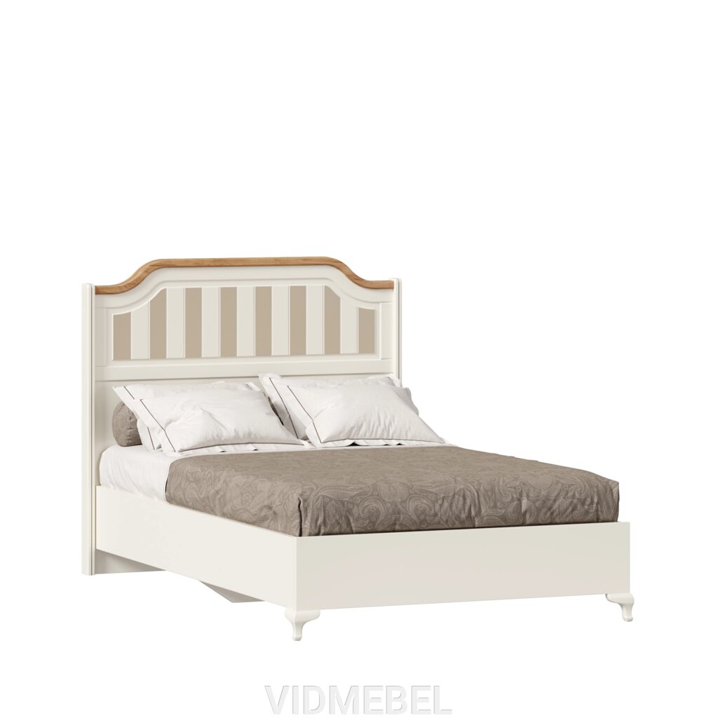 Вилладжио Кровать полутороспальная 1200 (Алебастр/Дуб Золотой) Любимый дом от компании VIDMEBEL - фото 1