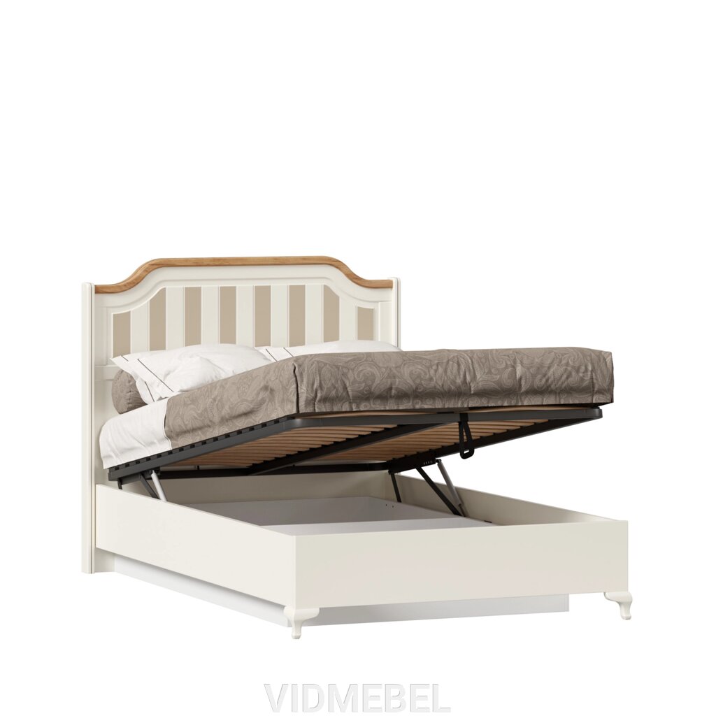 Вилладжио Кровать полутороспальная 1200 с подъёмным механизмом (Алебастр/Дуб Золотой) Любимый дом от компании VIDMEBEL - фото 1