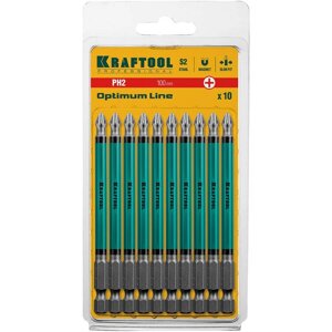 Бита рн2*100 мм. kraftool" optimum line