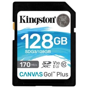Карта памяти SD Kingston Canvas Go! Plus 128GB SDG3/128GB Class 10