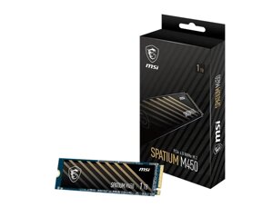 Твердотельный накопитель 1000gb SSD MSI spatium M450 pcie 4.0 nvme M. 2 S78-440L0m0-P83