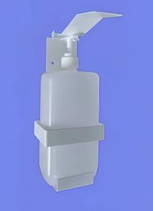 Локтевой дозатор диспенсер 1л с еврофлаконом санитайзер металлический