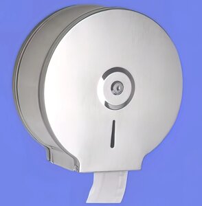 Диспенсер антивандальный с универсальной втулкой для туалетной бумаги Джамбо металлический