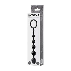 Анальная цепочка Toyfa A-toys, TPE, цвет чёрный, 19,8 см
