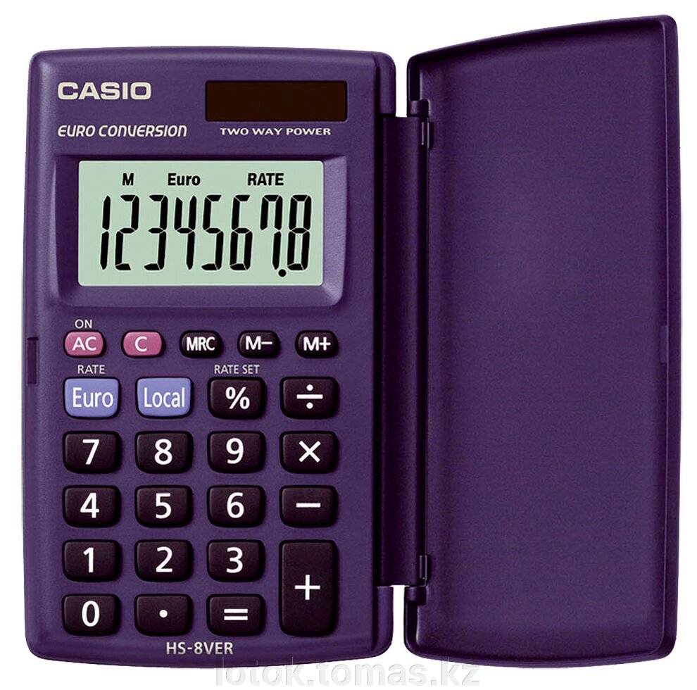 Калькулятор карманный CASIO HS-8VER-SA-EH от компании Интернет-магазин приятных покупок LotOk - фото 1