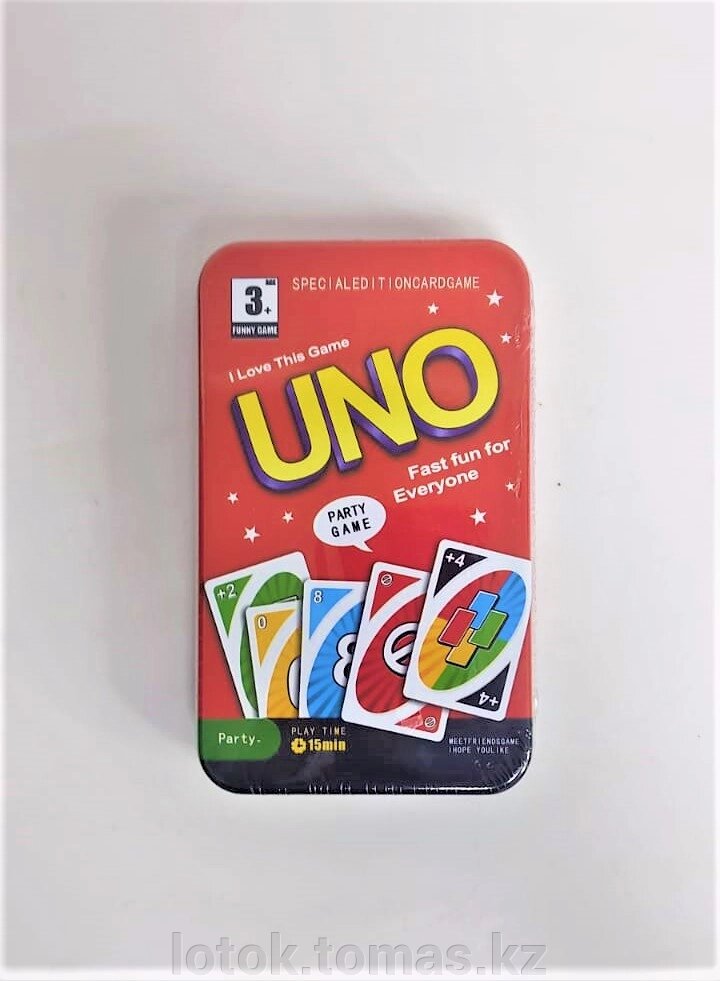 Карточная игра UNO в подарочной коробке от компании Интернет-магазин приятных покупок LotOk - фото 1