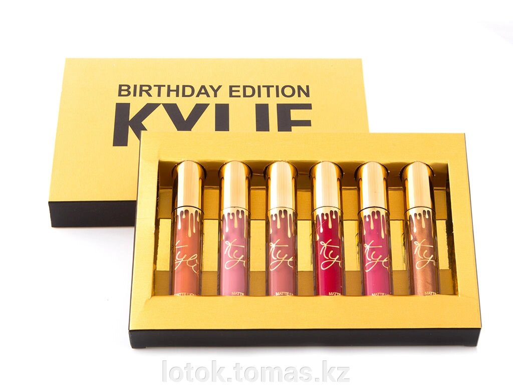 Коллекция матовых жидких помад Kylie Birthday Edition от компании Интернет-магазин приятных покупок LotOk - фото 1