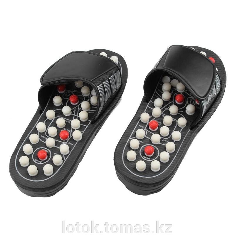 Массажные рефлекторные тапочки с шипами от компании Интернет-магазин приятных покупок LotOk - фото 1