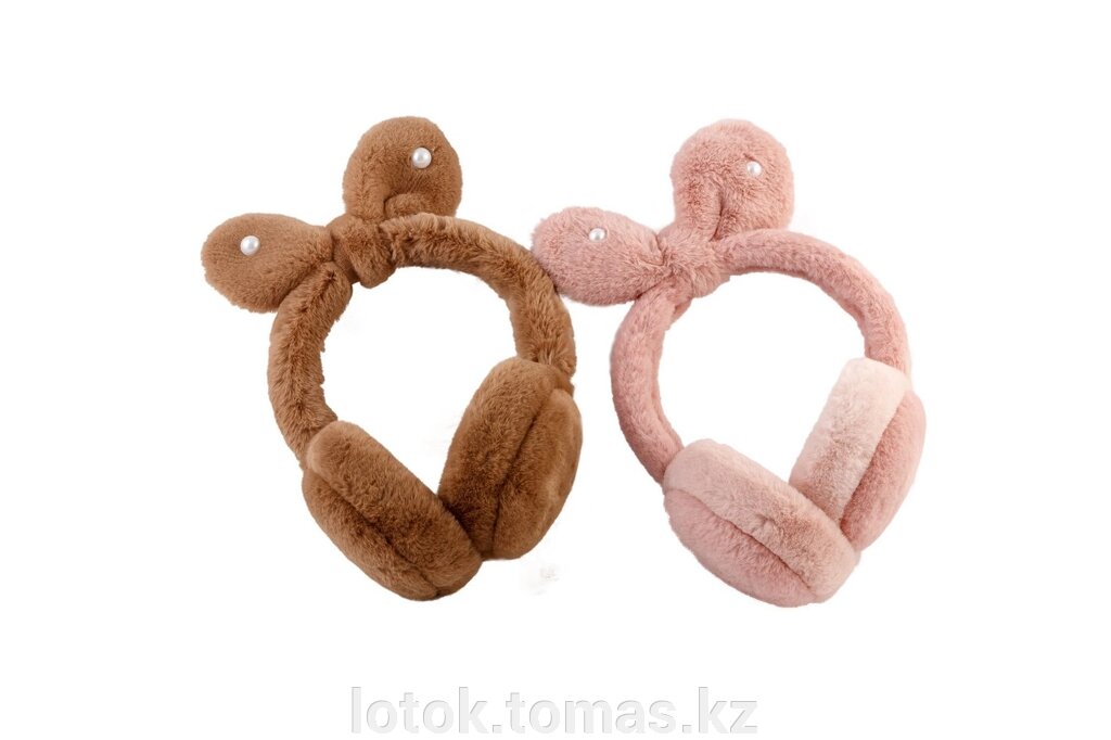 Меховые наушники детские "Зайка" от компании Интернет-магазин приятных покупок LotOk - фото 1