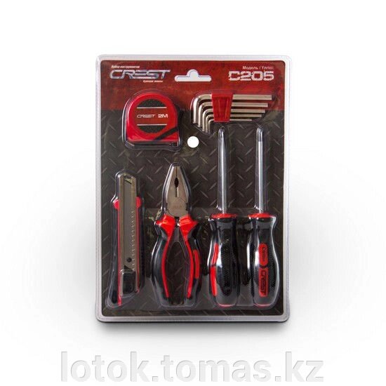 Набор инструментов 10 предметов Crest C205 от компании Интернет-магазин приятных покупок LotOk - фото 1