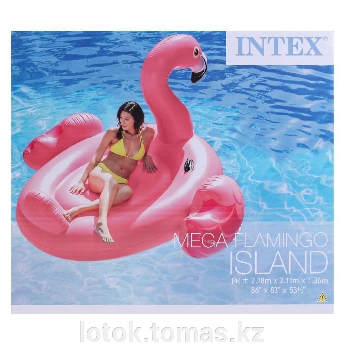Надувной Розовый Фламинго 56288EU INTEX от компании Интернет-магазин приятных покупок LotOk - фото 1