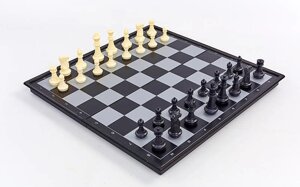 Настольная игра 3 в 1 магнитные (шахматы, шашки, нарды)