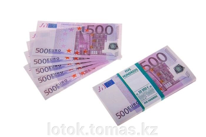 Пачка сувенирных бутафорских купюр 500 евро от компании Интернет-магазин приятных покупок LotOk - фото 1