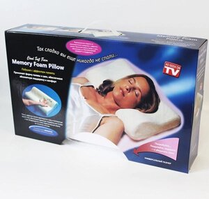 Подушка ортопедическая с памятью Memory Foam Pillow