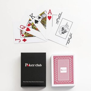 Карты игральные «Poker club» , пластиковые Red