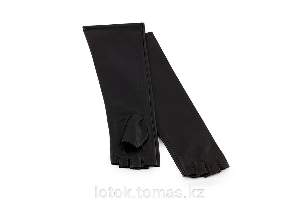 Перчатки женские кожаные длинные (Митенки) - Казахстан