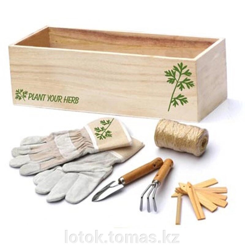 Набор для ухода за комнатными растениями в деревянной коробке - особенности