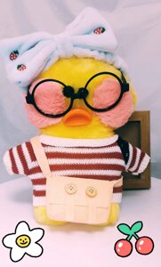 Мягкая игрушка утка Lalafan