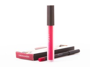 Матовая помада «Huda Beauty» в наборе с карандашом