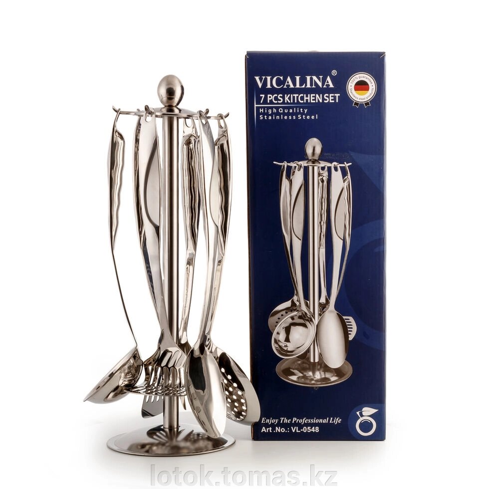 Набор из 6 кухонных предметов на металлической подставке VICALLINA - скидка