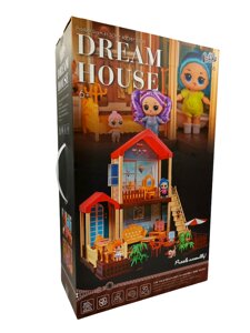 Кукольный дом Dream House с куклами 91 деталь