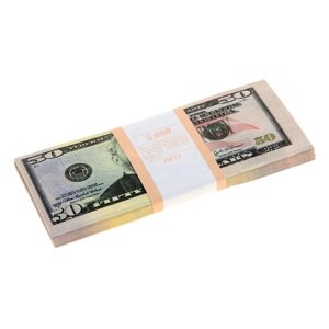 Пачка сувенирных бутафорских купюр 50 долларов