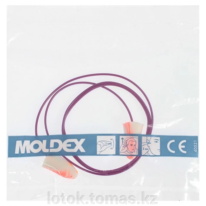 Противошумные вкладыши беруши Moldex Spark Plugs Cord 7801 с кордом МИКС от компании Интернет-магазин приятных покупок LotOk - фото 1