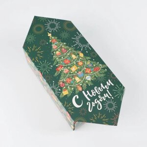 Сборная коробка‒конфета «Новогодняя ёлка», 18 28 10 см