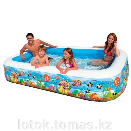 Семейный надувной бассейн Intex 58485 от компании Интернет-магазин приятных покупок LotOk - фото 1
