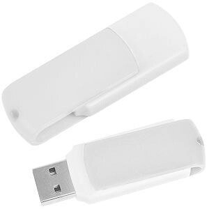 USB flash-карта "Easy"16Гб), белая, 5,7х1,9х1см