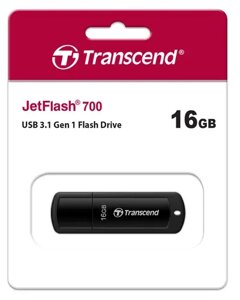 USB Флеш 16GB 3.0 Transcend черный