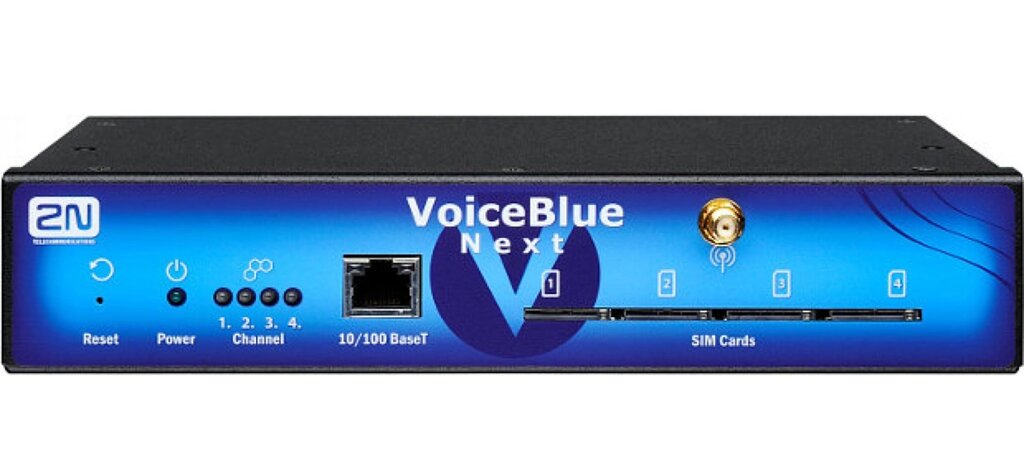 Четырехпортовый GSM  шлюз 2N VoIP Blue Next от компании ТОО «ТАСАЕР Сервис» - фото 1