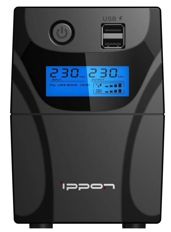 Источник бесперебойного питания Ippon Back Power Pro II Euro 650 от компании ТОО «ТАСАЕР Сервис» - фото 1