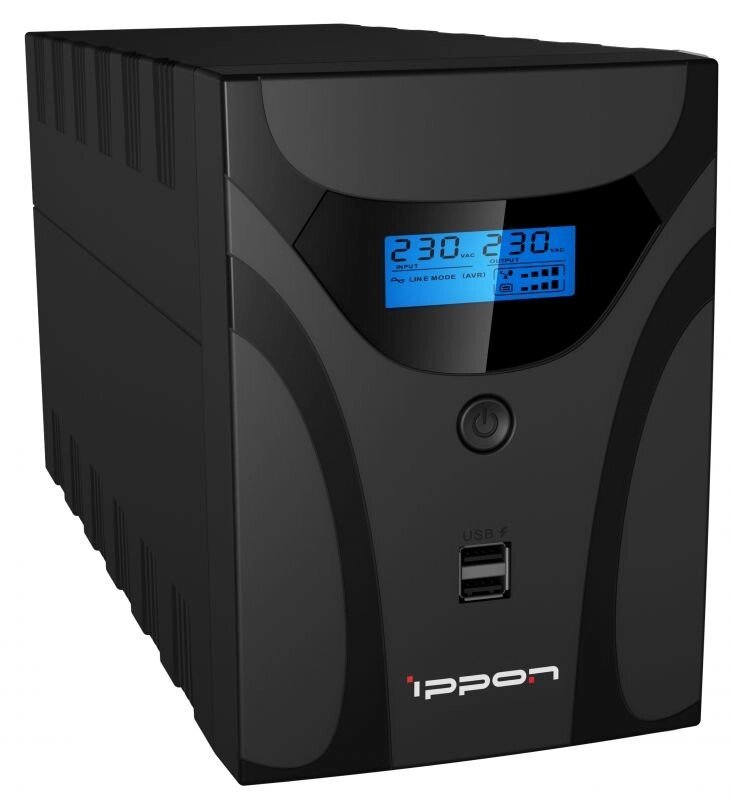 Источник бесперебойного питания Ippon Smart Power Pro II 1600 от компании ТОО «ТАСАЕР Сервис» - фото 1