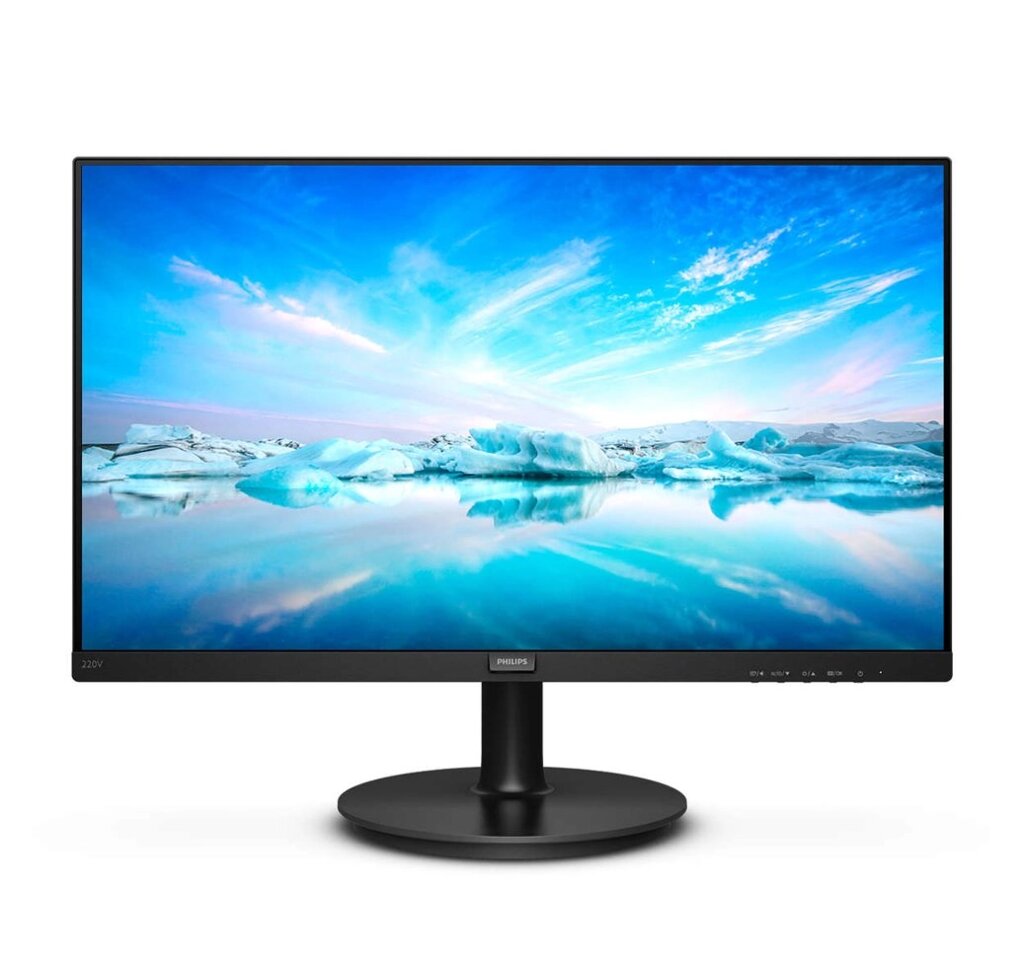 Монитор 21.5" PHILIPS 223V5LHSB/01 TFT 5мс 250кд/м2 1000:1 1xVGA 1xHDMI Черный от компании ТОО «ТАСАЕР Сервис» - фото 1