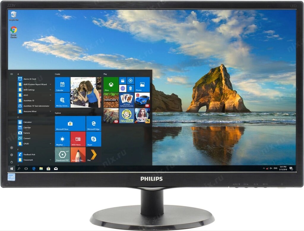 Монитор Philips 223V5LSB2/62 от компании ТОО «ТАСАЕР Сервис» - фото 1