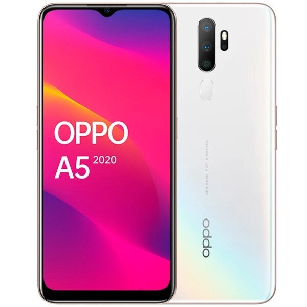 Oppo Mobile Phone A5 2020 Dazzling white от компании ТОО «ТАСАЕР Сервис» - фото 1