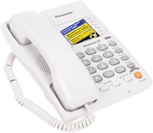 Проводной телефон Panasonic с функцией громкой связи (спикерфон) KX-TS2363RUW