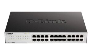 Неуправляемый коммутатор D-Link DGS-1024C/B1A с 24 портами