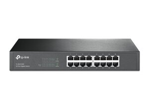 Коммутатор TP-Link TL-SG1016D16-портовый гигабитный настольный/монтируемый в стойку коммутатор, 16 портов RJ45 10/100/10