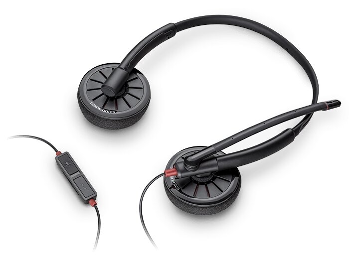 Plantronics наушники BLACKWIRE 225, STEREO HEADSET от компании ТОО «ТАСАЕР Сервис» - фото 1