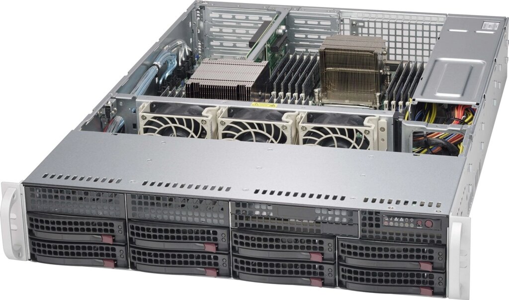 Сервер в сборе на базе Supermicro SC825TQC-R740LP Black от компании ТОО «ТАСАЕР Сервис» - фото 1