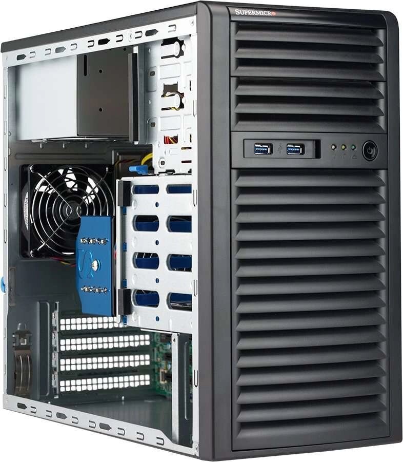 Сервер в сборе на базе Supermicro SuperServer SYS-5039C-I от компании ТОО «ТАСАЕР Сервис» - фото 1