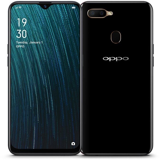 Смартфон Oppo A5S Black от компании ТОО «ТАСАЕР Сервис» - фото 1