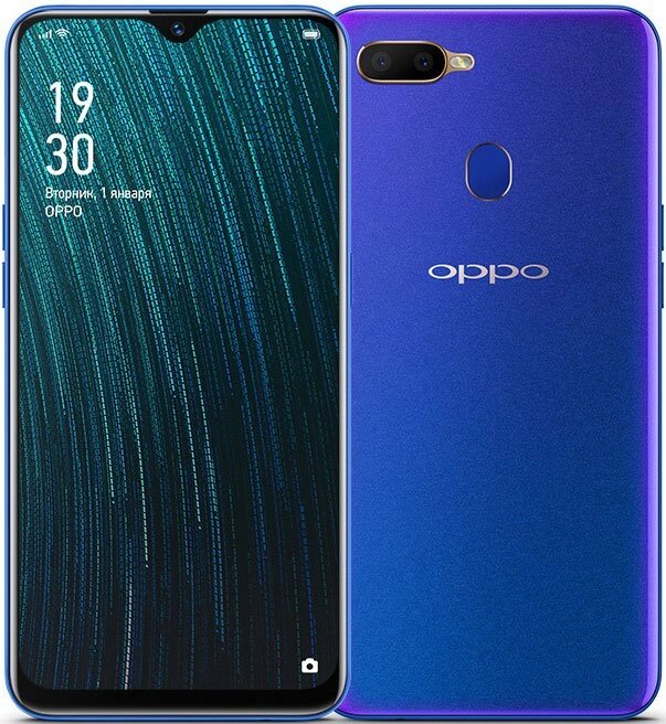 Смартфон Oppo A5s Blue от компании ТОО «ТАСАЕР Сервис» - фото 1